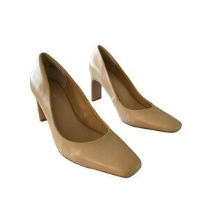 Alfani Women's Beige Camel Block Heel Pumps Size 9.5